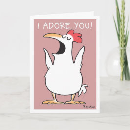 TARJETA GRITANDO POLLO