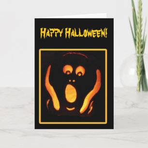 Tarjeta Grito de Halloween