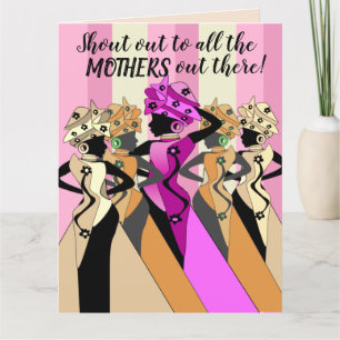Tarjeta Gritos a todas las madres, Día de la Madre
