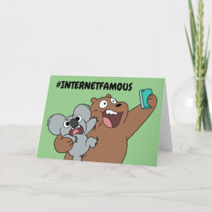 Tarjeta Grizz y Nom Nom - #InternetFamous
