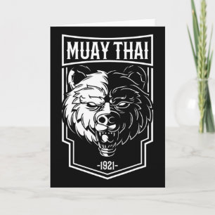Tarjeta Grizzly Muay Thai - Regalo de Boxeo Tailandés y Ki