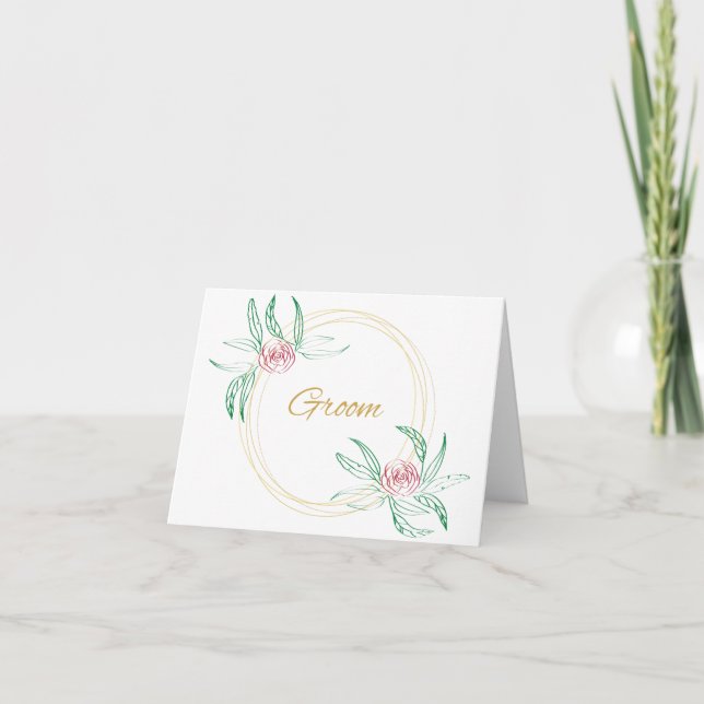 Tarjeta Groom (Anverso)