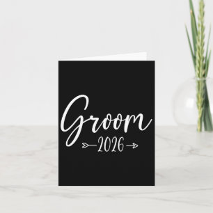 Tarjeta Groom Est 2026 Partido de compromiso de Bodas casa