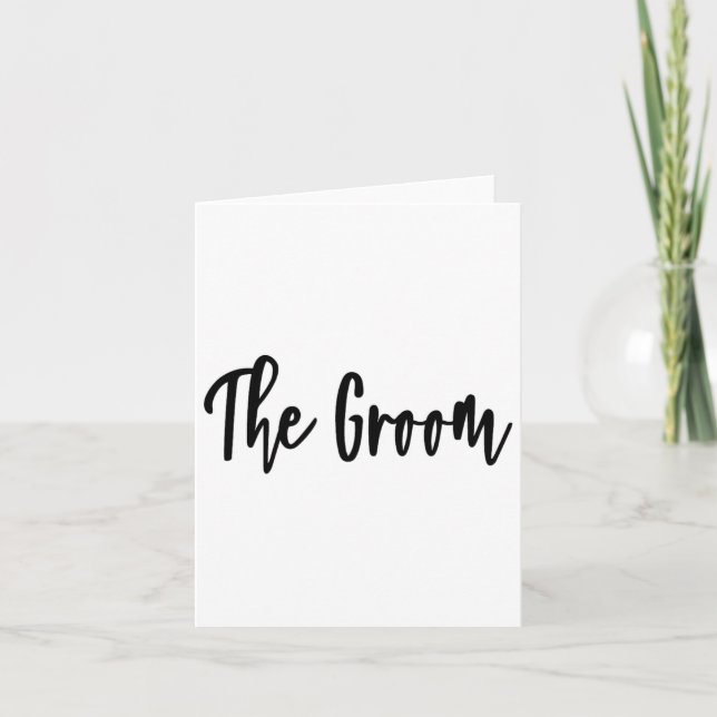Tarjeta Groom - Fiesta de licenciatura que se prepara para (Anverso)
