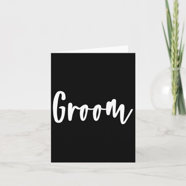 Tarjeta Groom - Fiesta de soltero que se prepara para la b (Anverso)