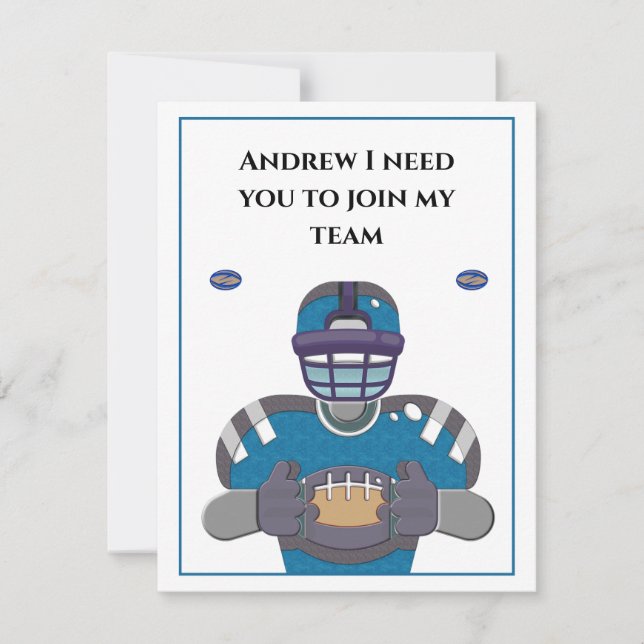 Tarjeta Groom Groomsman Propuesta Boda Personalizar (Anverso)