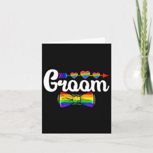 Tarjeta Groom Lgbt Orgullo Gay Bachelet Boda Compromiso L