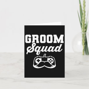 Tarjeta Groom Squad Bacheler Party Groomsmen Gamer