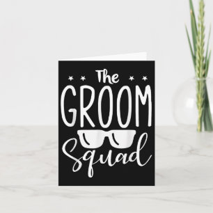 Tarjeta Groom Squad Boda Groomsmen