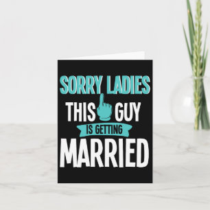 Tarjeta Groom To Be Boda