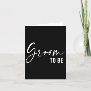 Tarjeta Groom To Be Men Wedding Day Bachelor Party