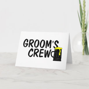 Tarjeta Grooms Crew