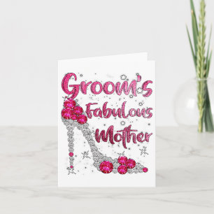 Tarjeta Grooms Fabulous Mother Happy Boda Casarse