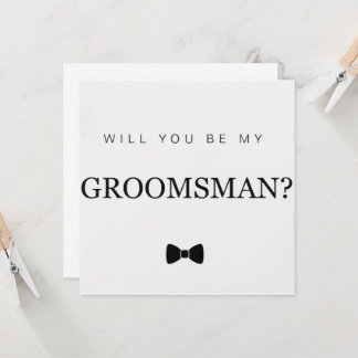 Tarjeta Groomsman
