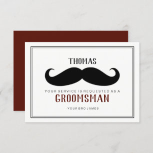 Tarjeta Groomsman - Su vino de cefalea
