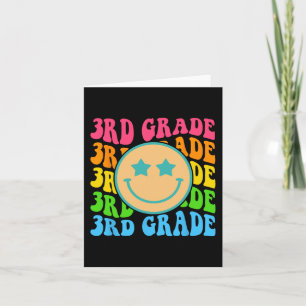 Tarjeta Groovy 3er grado Vibes enfrenta a profesores retro