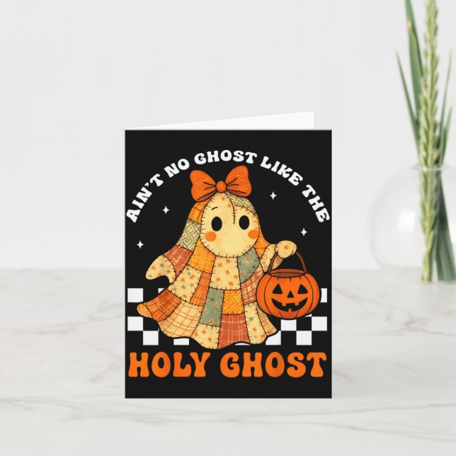 Tarjeta Groovy Ain’t No Ghost Like The Holy Christian Hall (Anverso)
