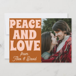 Tarjeta Groovy Bold Funky Navidades Merry Y Bright