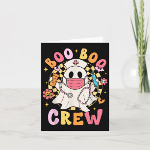 Tarjeta Groovy Boo Boo Tripulación Enfermera Divertido Fan
