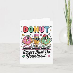 Tarjeta Groovy Donut Stress Acaba De Hacer El Mejor Día De