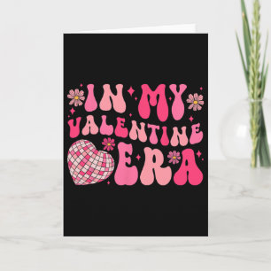 Tarjeta Groovy En Mi Era Disco De San Valentín Corazón De 