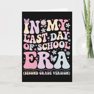 Tarjeta Groovy En Mi Último Día De Escuela Era Segundo Gra