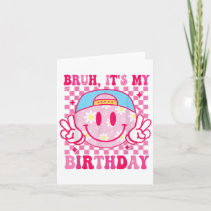 Tarjeta Groovy es mi cumpleaños mujeres adolescentes Chica
