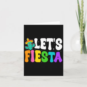 Tarjeta Groovy Fiesta Vamos Cinco De Mayo Fiesta Mexicana