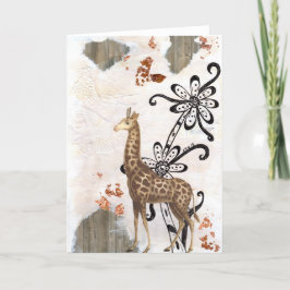 Tarjeta Groovy Giraffe