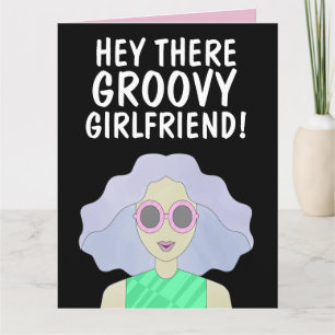 TARJETA GROOVY GIRLFRIEND FRIEND CHICA BFF CUMPLEAÑOS