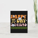 Tarjeta Groovy Happy Pi Day Mathematics Teacher Pi Da<br><div class="desc">Groovy Happy Pi Day Mathematics Math Teacher Pi Day 3.14</div>