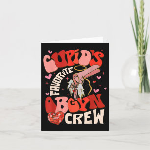 Tarjeta Groovy Heart Disco Cupids Crew de Obgyn Favorito V