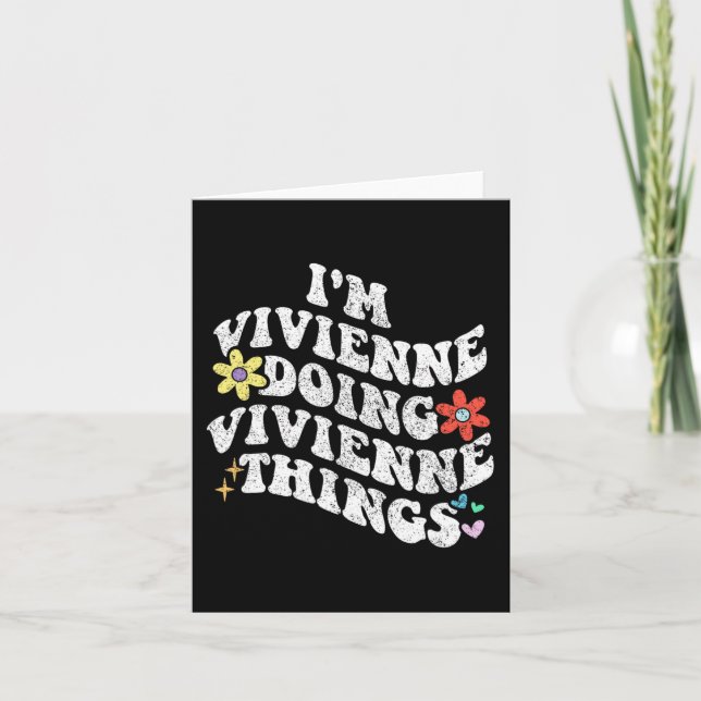 Tarjeta Groovy Im Vivienne Haciendo Vivienne Things Funny (Anverso)