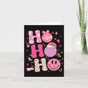 Tarjeta Groovy Leopardo Disco Navidad Xmas Santa Mujeres G