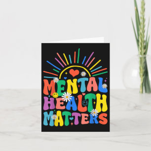 Tarjeta Groovy Mental Health S Mon Sensibilización sobre S
