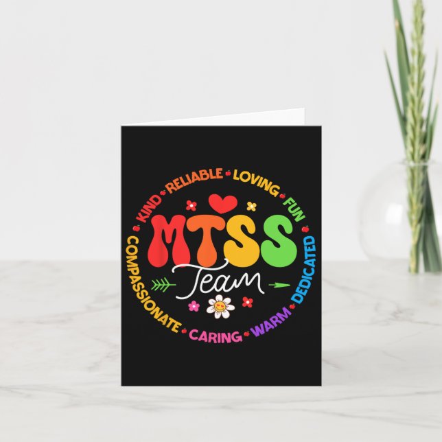 Tarjeta Groovy Mtss Team Coach School Consejero Escolar Ps (Anverso)