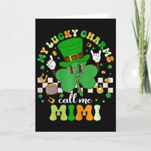 Tarjeta Groovy My Lucky Charms me llaman Mimi St Patricks