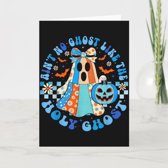 Tarjeta Groovy No Hay Fantasma Como El Espíritu Santo Cris (Anverso)