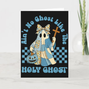 Tarjeta Groovy No Hay Fantasma Como El Espíritu Santo Cris