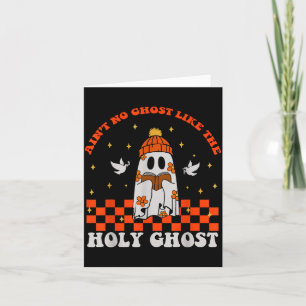 Tarjeta Groovy No Hay Fantasma Como El Sagrado Salón Crist