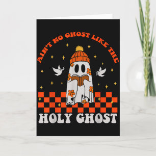 Tarjeta Groovy No Hay Fantasma Como El Sagrado Salón Crist