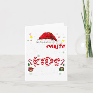 Tarjeta Groovy Querido Papá Noel, Mis Hijos Lo Hicieron Na