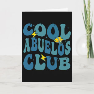 Tarjeta Groovy Retro Cool Abuelos Club Día del Padre Nuevo