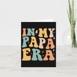 Tarjeta Groovy retro en mi papá era padre y#; s día
