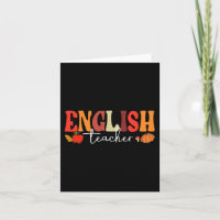 Groovy Retro Profesor de Inglés Otoño Vibraciones 