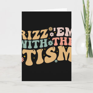 Tarjeta Groovy Rizz Em con el Tism - Conciencia sobre el A