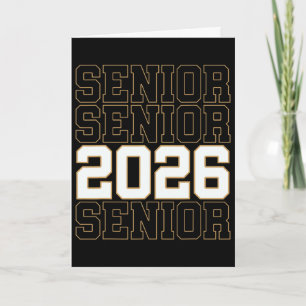 Tarjeta Groovy Senior 2026 Cl de 2026 Graduado Senior Homb