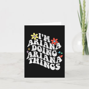 Tarjeta Groovy Soy Ariana Haciendo Cosas de Ariana Madres 