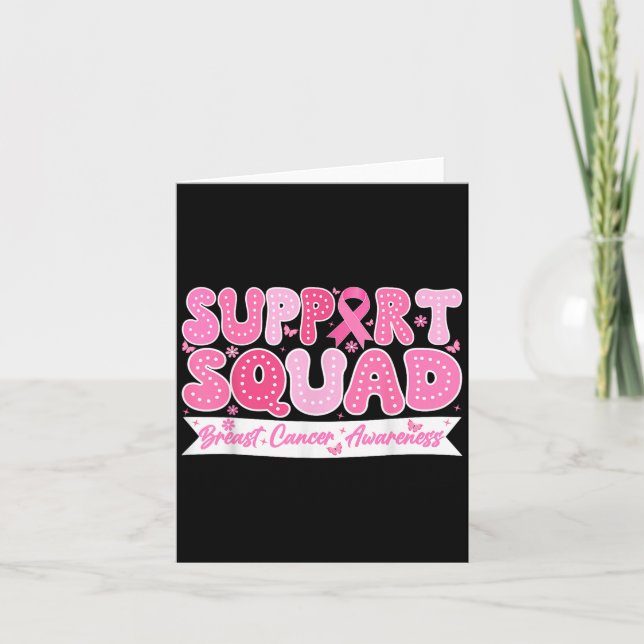Tarjeta Groovy Support Squad Conciencia sobre el Cáncer de (Anverso)