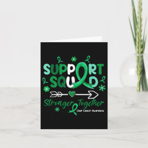 Tarjeta Groovy Support Squad Green Ribbon Cancer Hepático